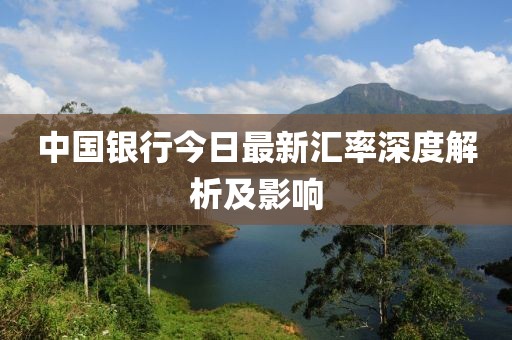 中国银行今日最新汇率深度解析及影响