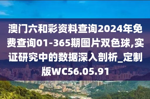 澳门六和彩资料查询2024年免费查询01-365期图片双色球,实证研究中的数据深入剖析_定制版WC56.05.91