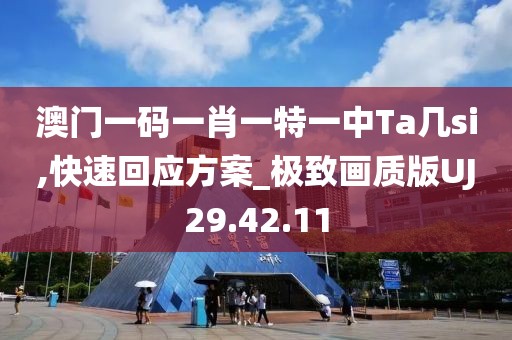 澳门一码一肖一特一中Ta几si,快速回应方案_极致画质版UJ29.42.11