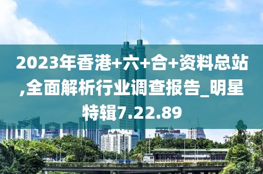 2023年香港+六+合+资料总站,全面解析行业调查报告_明星特辑7.22.89