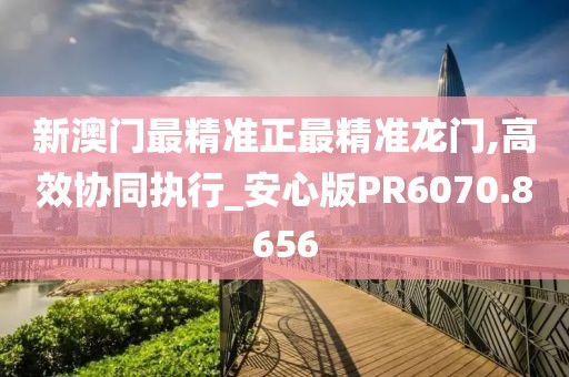新澳门最精准正最精准龙门,高效协同执行_安心版PR6070.8656