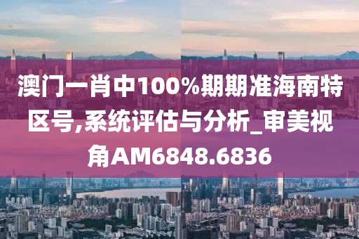 澳门一肖中100%期期准海南特区号,系统评估与分析_审美视角AM6848.6836