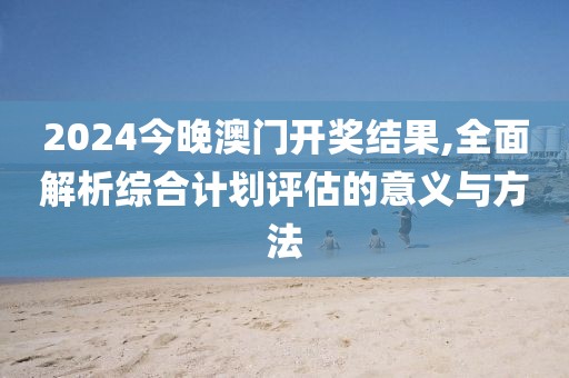 2024今晚澳门开奖结果,全面解析综合计划评估的意义与方法