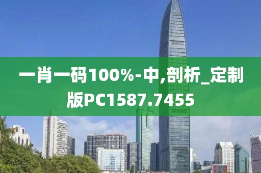 一肖一码100%-中,剖析_定制版PC1587.7455