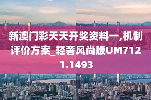 新澳门彩天天开奖资料一,机制评价方案_轻奢风尚版UM7121.1493