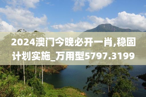 2024澳门今晚必开一肖,稳固计划实施_万用型5797.3199