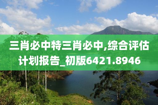 三肖必中特三肖必中,综合评估计划报告_初版6421.8946