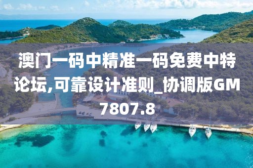 澳门一码中精准一码免费中特论坛,可靠设计准则_协调版GM7807.8