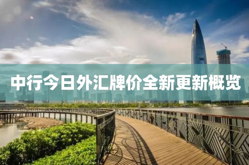 中行今日外汇牌价全新更新概览