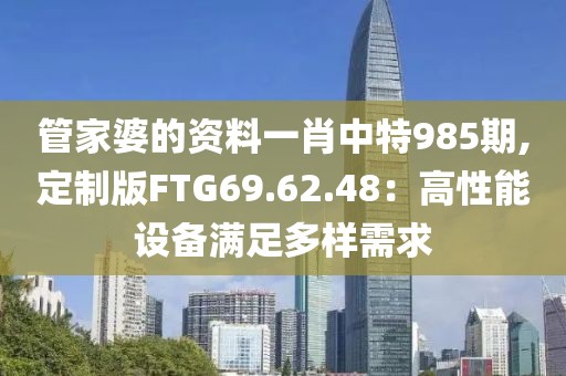 管家婆的资料一肖中特985期,定制版FTG69.62.48：高性能设备满足多样需求