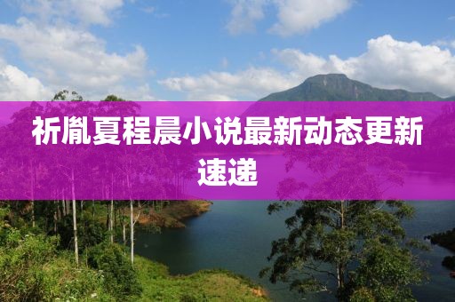 祈胤夏程晨小说最新动态更新速递