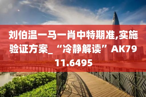 刘伯温一马一肖中特期准,实施验证方案_“冷静解读”AK7911.6495