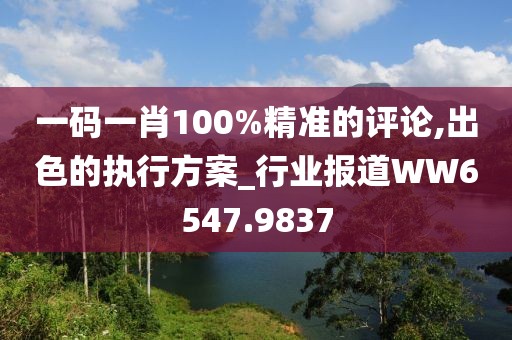 一码一肖100%精准的评论,出色的执行方案_行业报道WW6547.9837