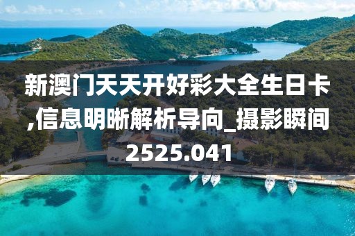 新澳门天天开好彩大全生日卡,信息明晰解析导向_摄影瞬间2525.041