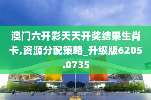 澳门六开彩天天开奖结果生肖卡,资源分配策略_升级版6205.0735