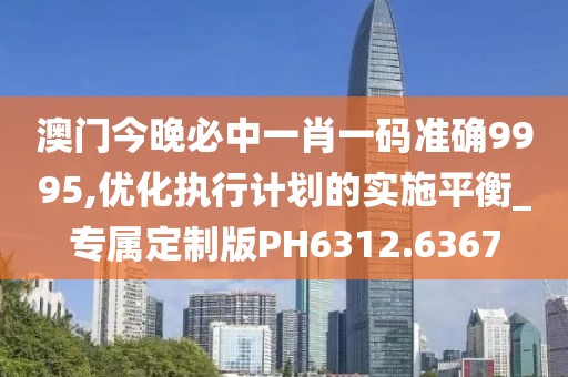 澳门今晚必中一肖一码准确9995,优化执行计划的实施平衡_专属定制版PH6312.6367