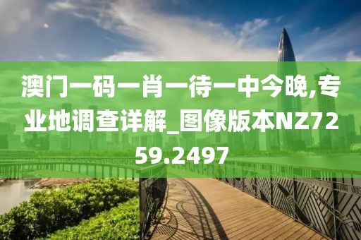 澳门一码一肖一待一中今晚,专业地调查详解_图像版本NZ7259.2497