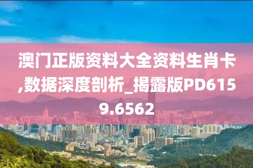 澳门正版资料大全资料生肖卡,数据深度剖析_揭露版PD6159.6562