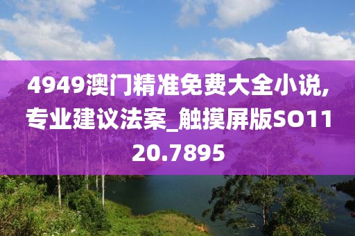 4949澳门精准免费大全小说,专业建议法案_触摸屏版SO1120.7895