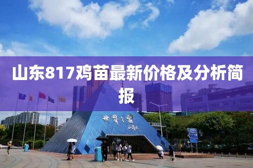 山东817鸡苗最新价格及分析简报