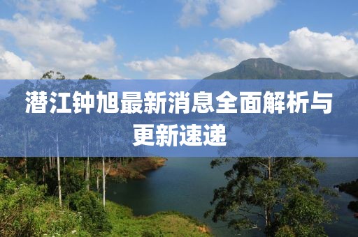 潜江钟旭最新消息全面解析与更新速递