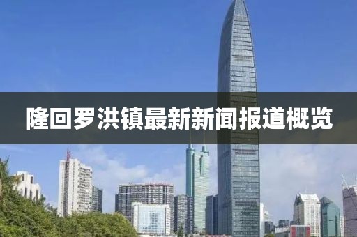 隆回罗洪镇最新新闻报道概览