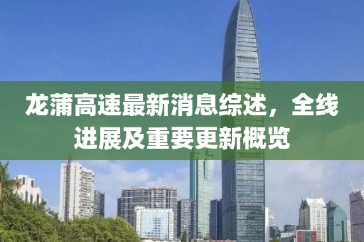 龙蒲高速最新消息综述，全线进展及重要更新概览