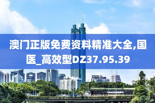 澳门正版免费资料精准大全,国医_高效型DZ37.95.39