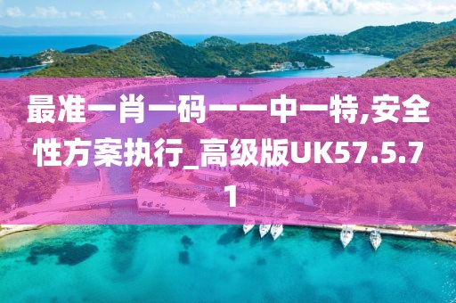 最准一肖一码一一中一特,安全性方案执行_高级版UK57.5.71