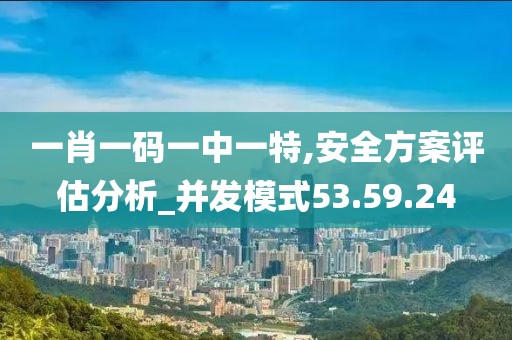 一肖一码一中一特,安全方案评估分析_并发模式53.59.24