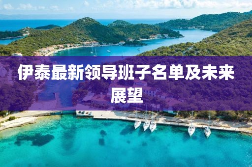 伊泰最新领导班子名单及未来展望