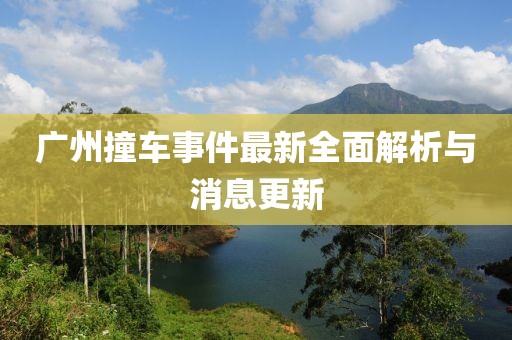 广州撞车事件最新全面解析与消息更新