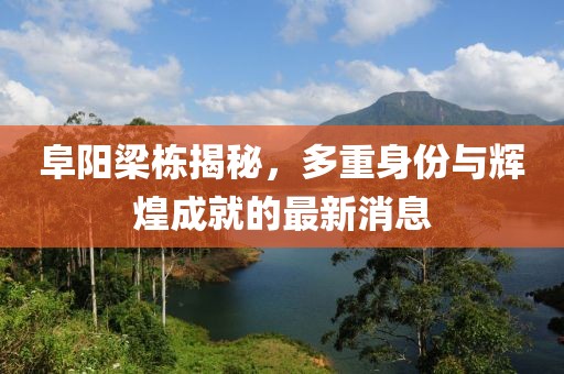 阜阳梁栋揭秘，多重身份与辉煌成就的最新消息