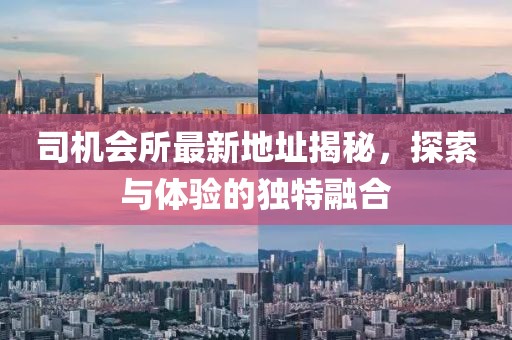 司机会所最新地址揭秘，探索与体验的独特融合