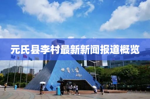 元氏县李村最新新闻报道概览