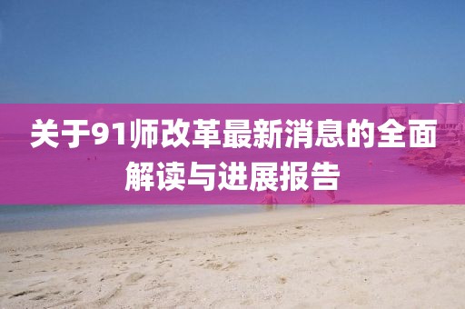 关于91师改革最新消息的全面解读与进展报告