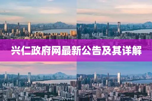 兴仁政府网最新公告及其详解