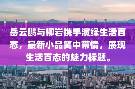 岳云鹏与柳岩携手演绎生活百态，最新小品笑中带情，展现生活百态的魅力标题。