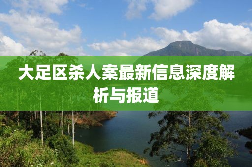 大足区杀人案最新信息深度解析与报道