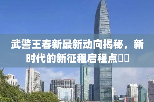 武警王春新最新动向揭秘，新时代的新征程启程点​​