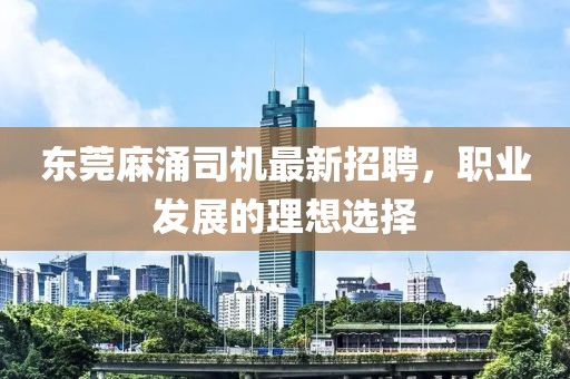 东莞麻涌司机最新招聘，职业发展的理想选择