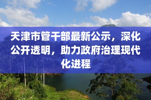 天津市管干部最新公示，深化公开透明，助力政府治理现代化进程