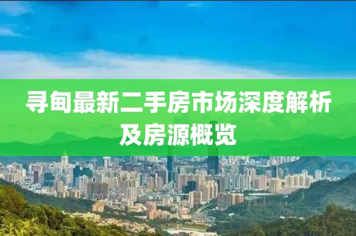 寻甸最新二手房市场深度解析及房源概览
