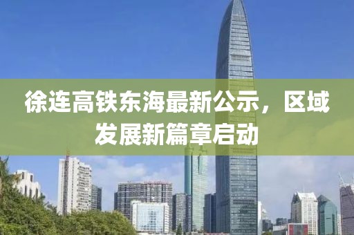 徐连高铁东海最新公示，区域发展新篇章启动
