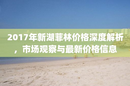 2017年新湖菲林价格深度解析，市场观察与最新价格信息