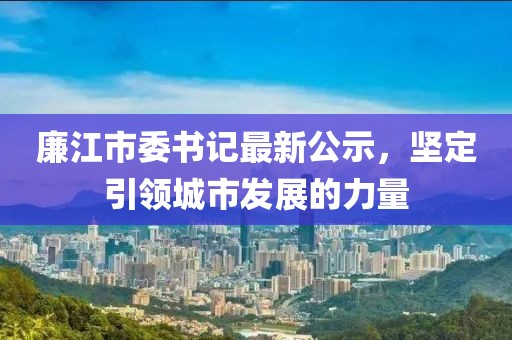 廉江市委书记最新公示，坚定引领城市发展的力量