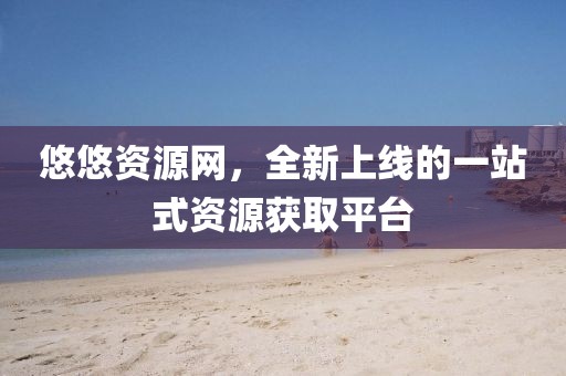 悠悠资源网，全新上线的一站式资源获取平台