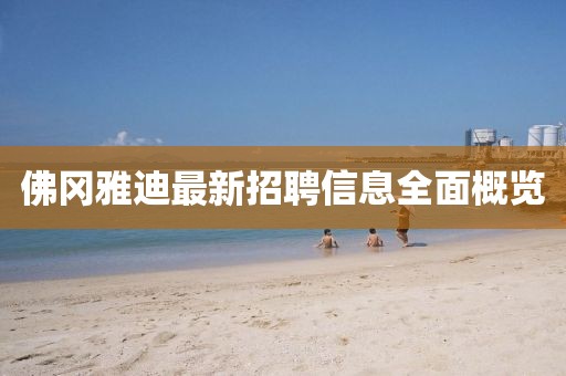 佛冈雅迪最新招聘信息全面概览