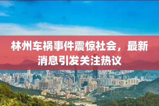 林州车祸事件震惊社会，最新消息引发关注热议
