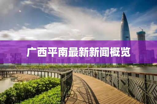 广西平南最新新闻概览
